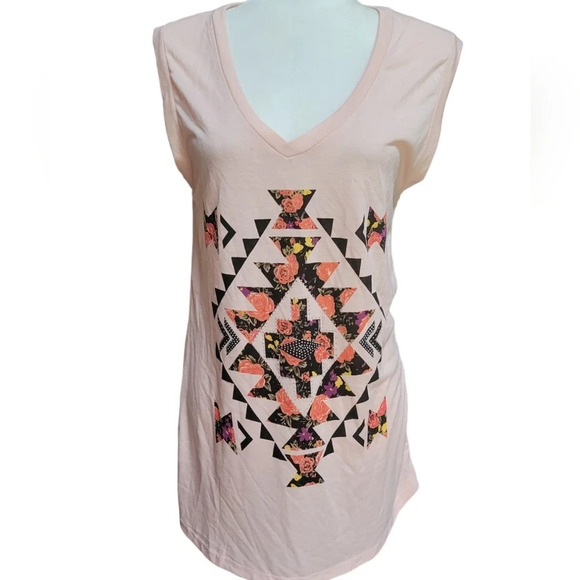 BOHO TRIBAL SLEEVELESS TUNIC - Picture 3 of 6